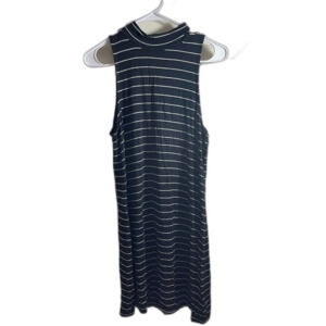 american eagle black and white striped dress